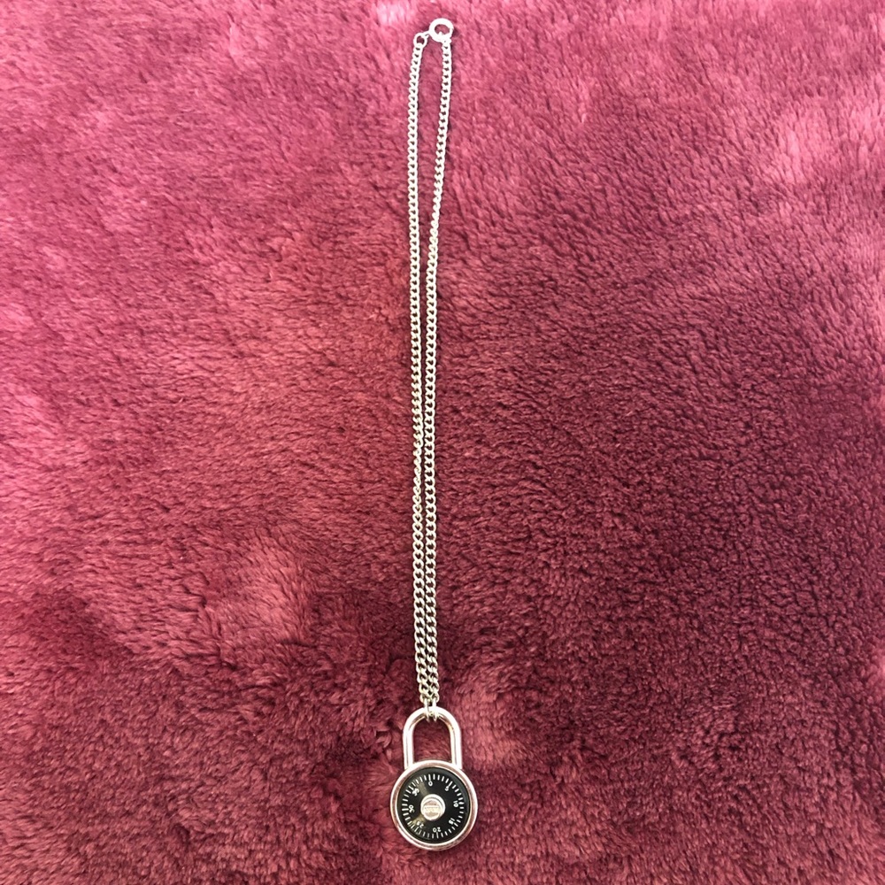 Combination lock necklace
